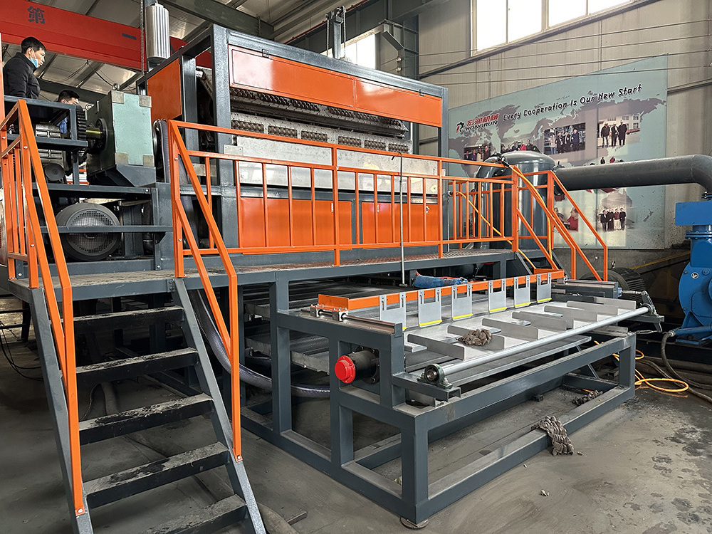 Popular waste paper recycling automatic paper pulp molding egg tray forming machine with competitive price