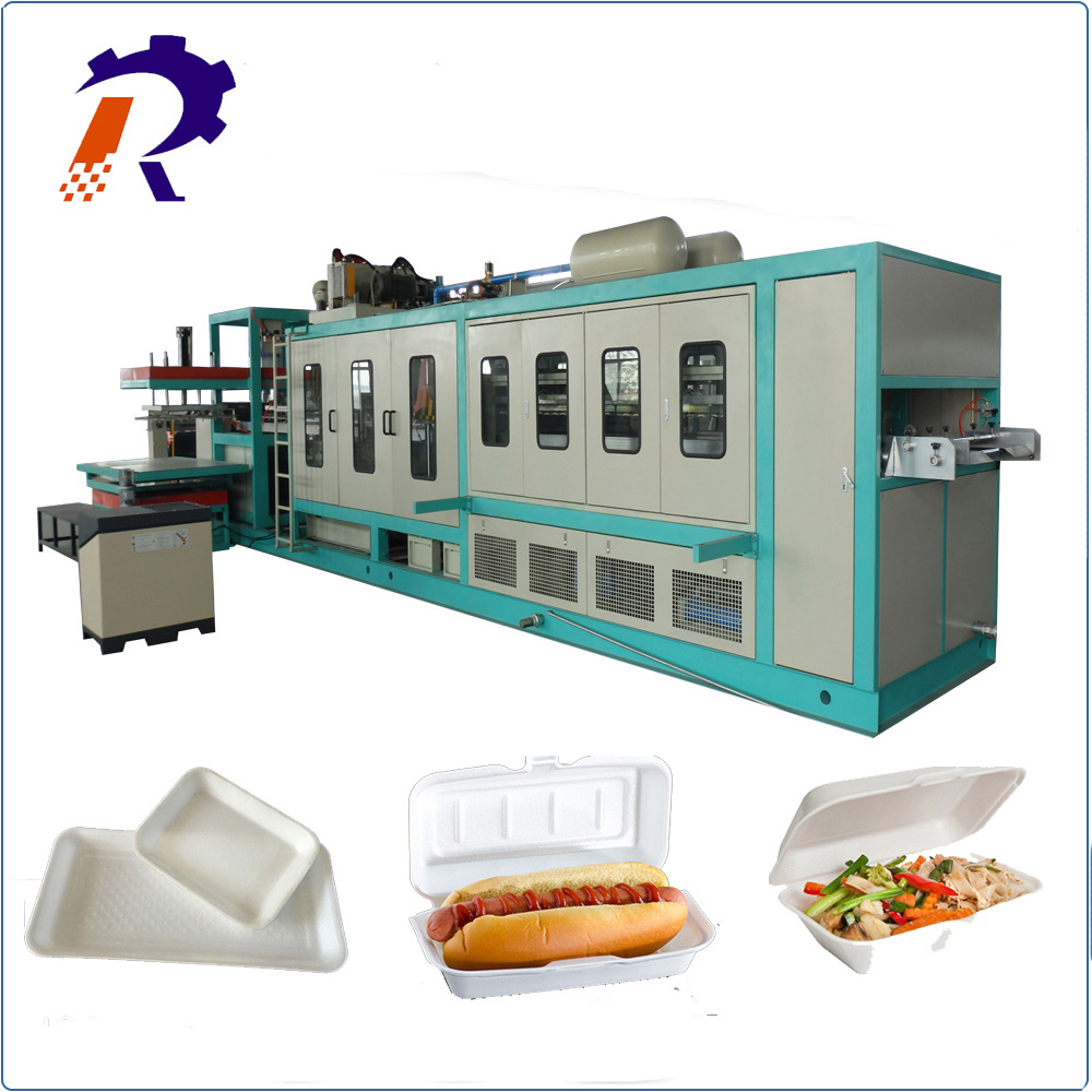 PS foam food container making production line plastic lunch box machine