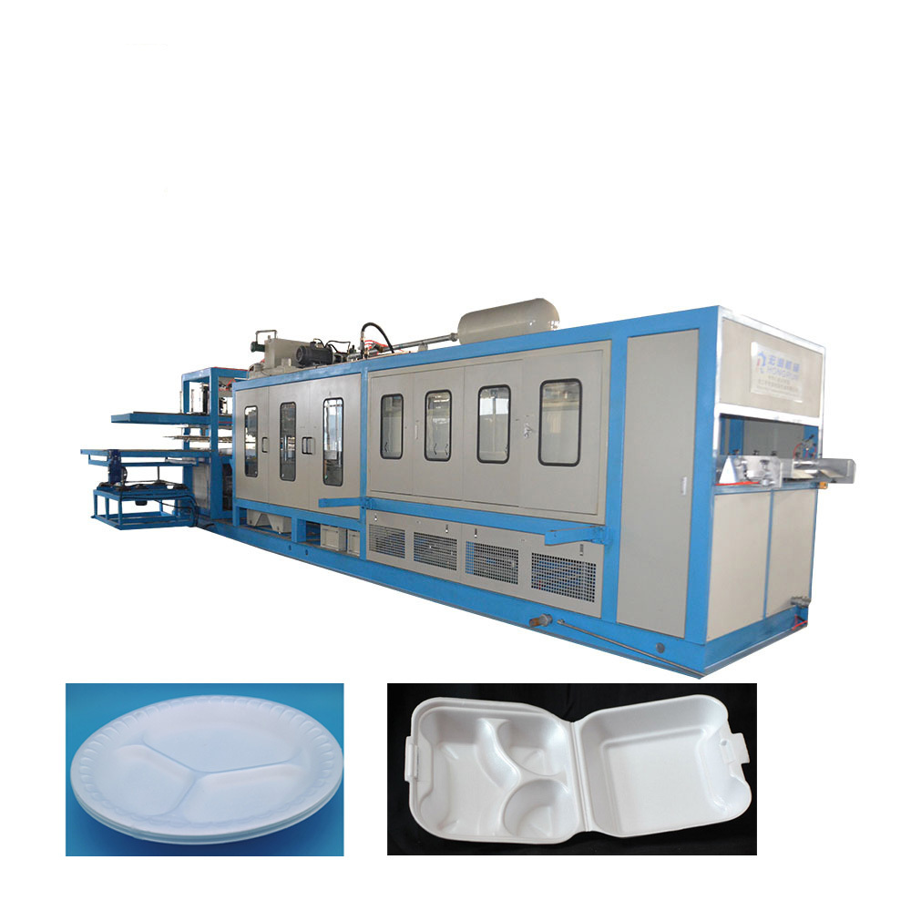 PS foam food container making production line plastic lunch box machine