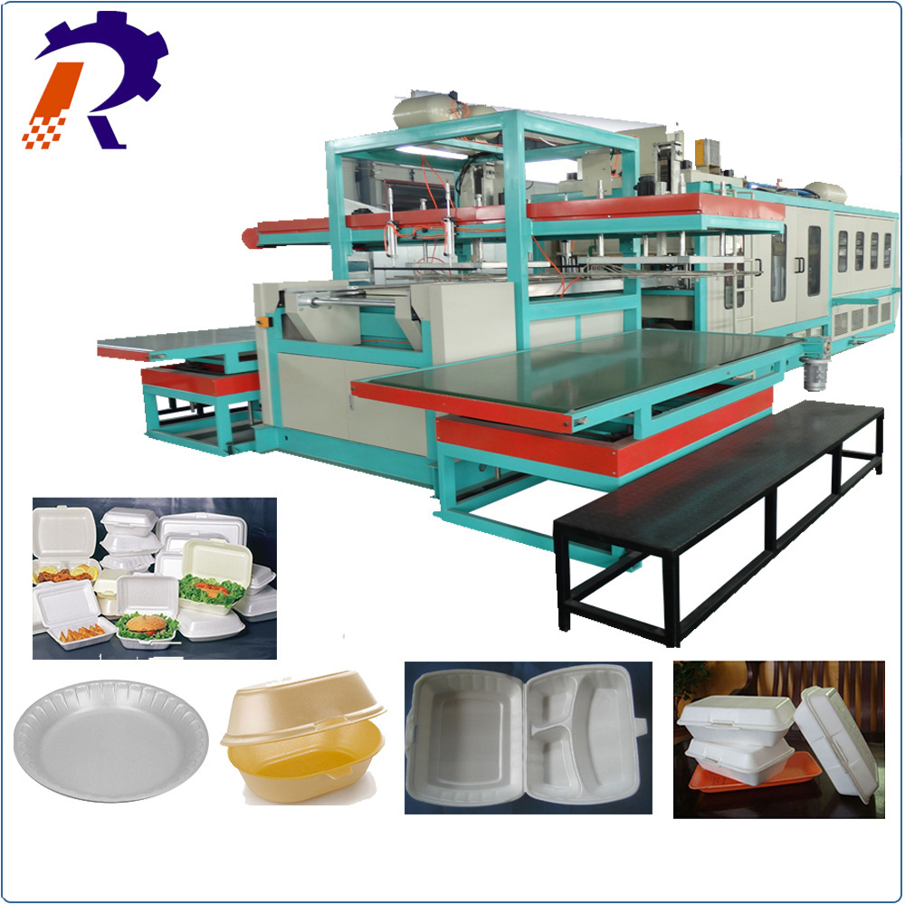 PS foam food container making production line plastic lunch box machine