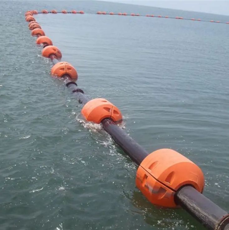 200kg-8000kg  Floater Buoyance MDPE Plastic Pipe Floaters for Dredging Pipeline