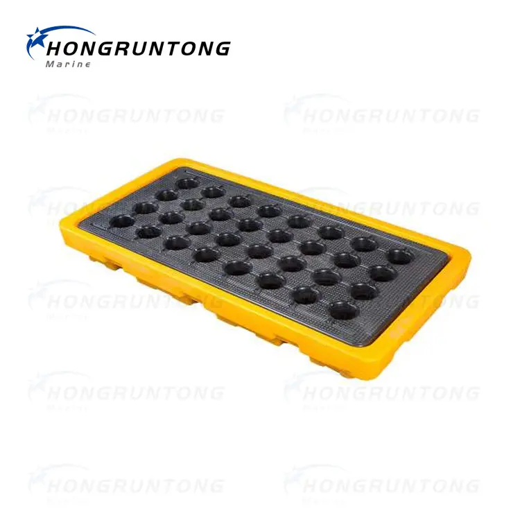 Factory Low Price 4 Drum Oil Spill Containment Plastic Pallet For Drums