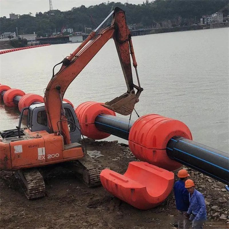 200kg-8000kg  Floater Buoyance MDPE Plastic Pipe Floaters for Dredging Pipeline