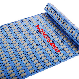 HONGSBELT HS-3800-3C Roller top modular plastic conveyor belt for sorting conveyors