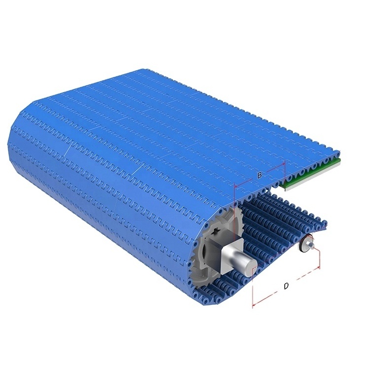 Hongsbelt HS-200A Transport plastic slat Modular Conveyor Belt for Beverage Industry conveyor