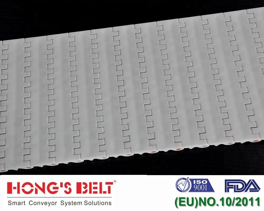 Hongsbelt HS-200A Transport plastic slat Modular Conveyor Belt for Beverage Industry conveyor