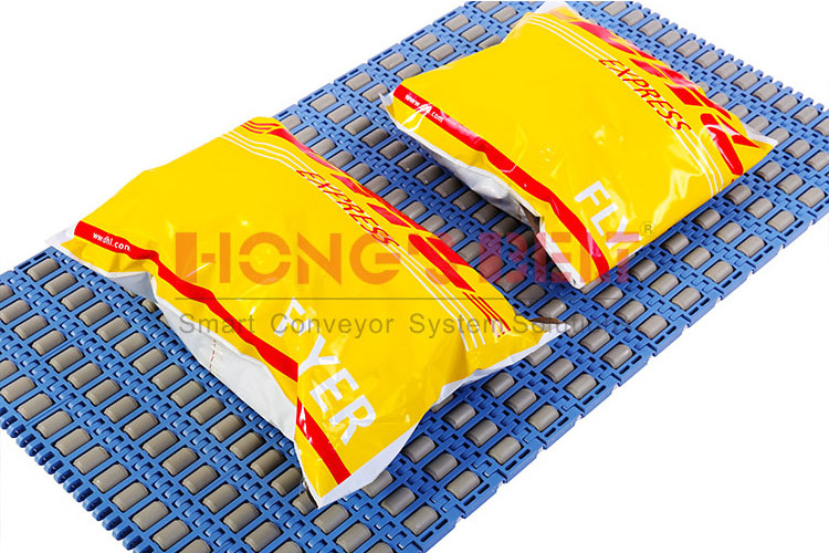 HONGSBELT HS-3800-3C Roller top modular plastic conveyor belt for sorting conveyors