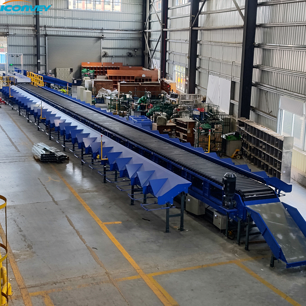 Iconvey Belt Conveyor Sorter Sorting High Speed Conveyor Cross Belt Express Parcel Sorting Machine