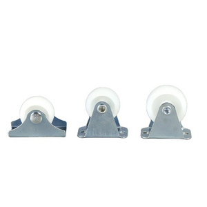 1 "1.25" 1.5 "2"  industrial  White nylon PP caster hand trailer directional wheel universal brake caster wheel