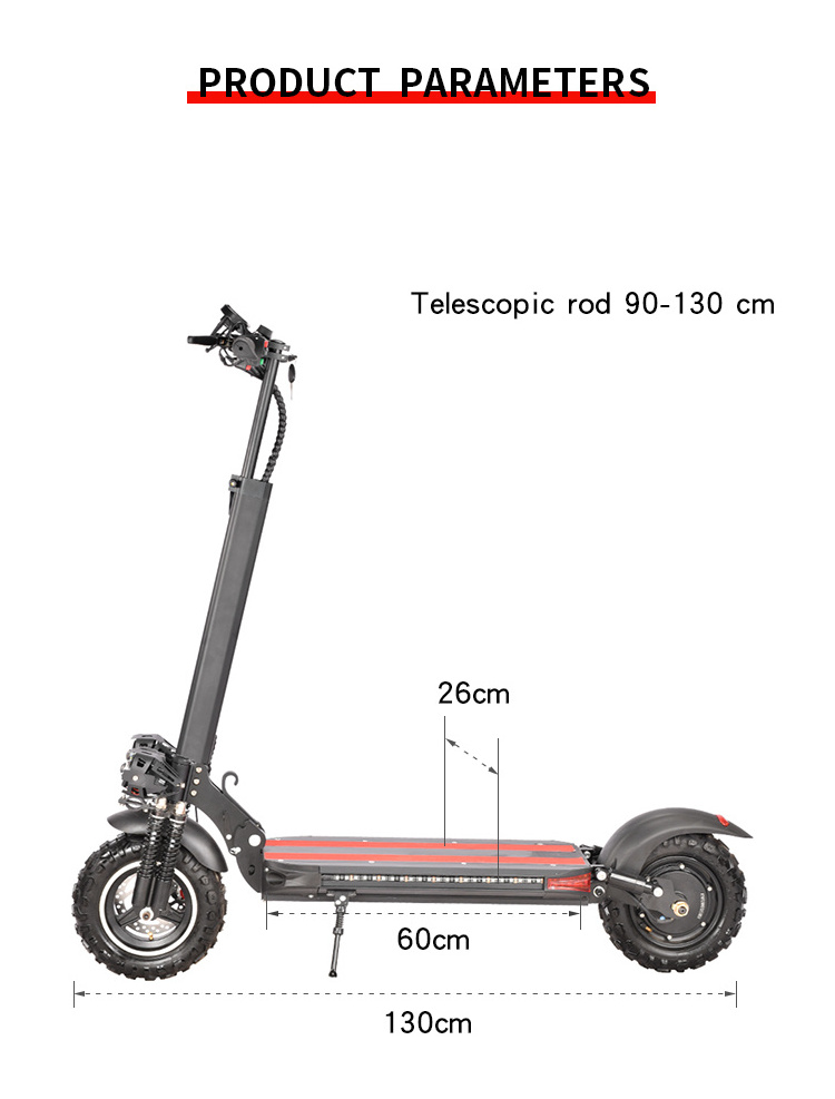 1200W powerful motor electric scooter adults 11 inch e scooter two wheel off-road electric scooter with seat