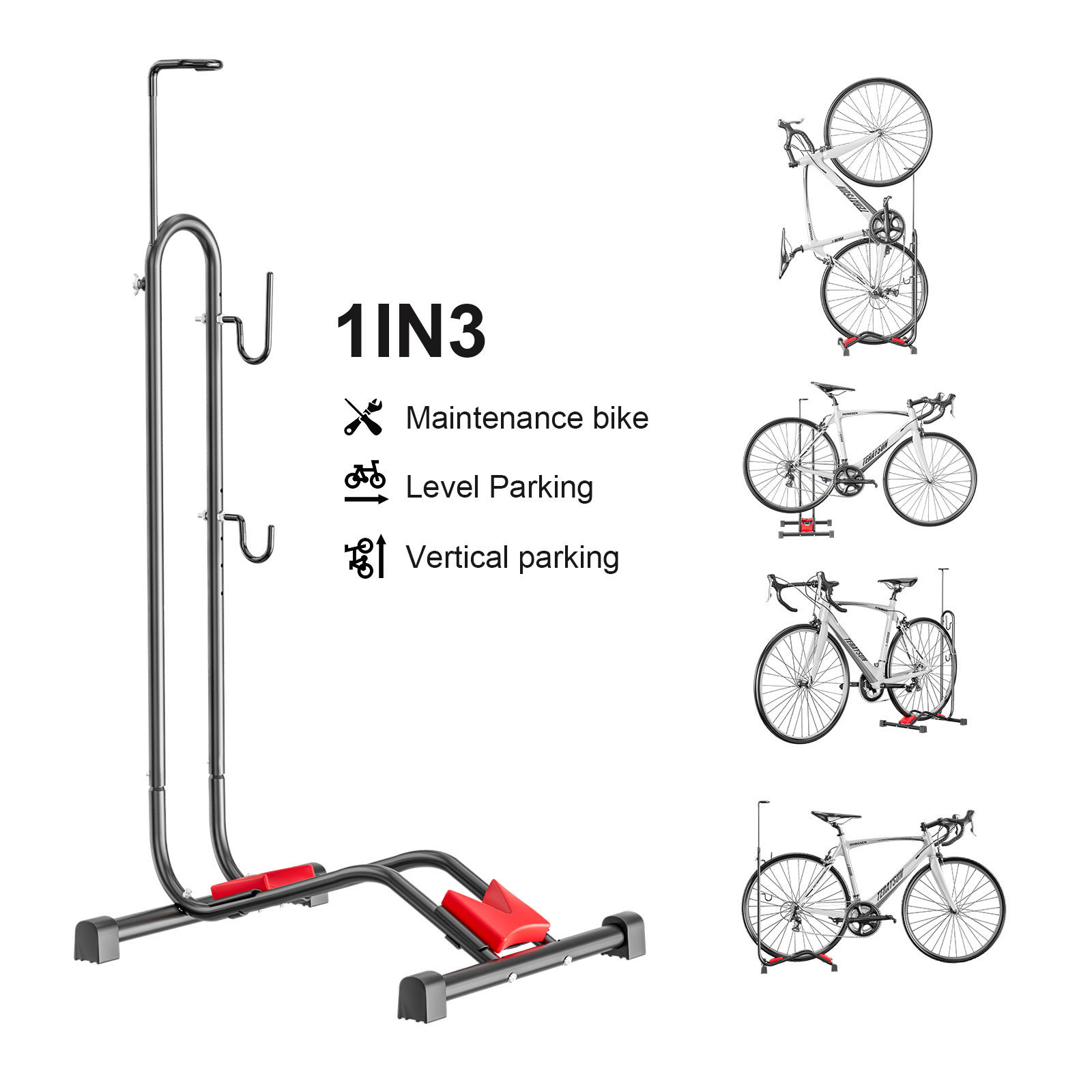 3 in 1 bicycle stand rack Bicycle Holder Storage Bicycle Repair Stand Detachable for easy transportation