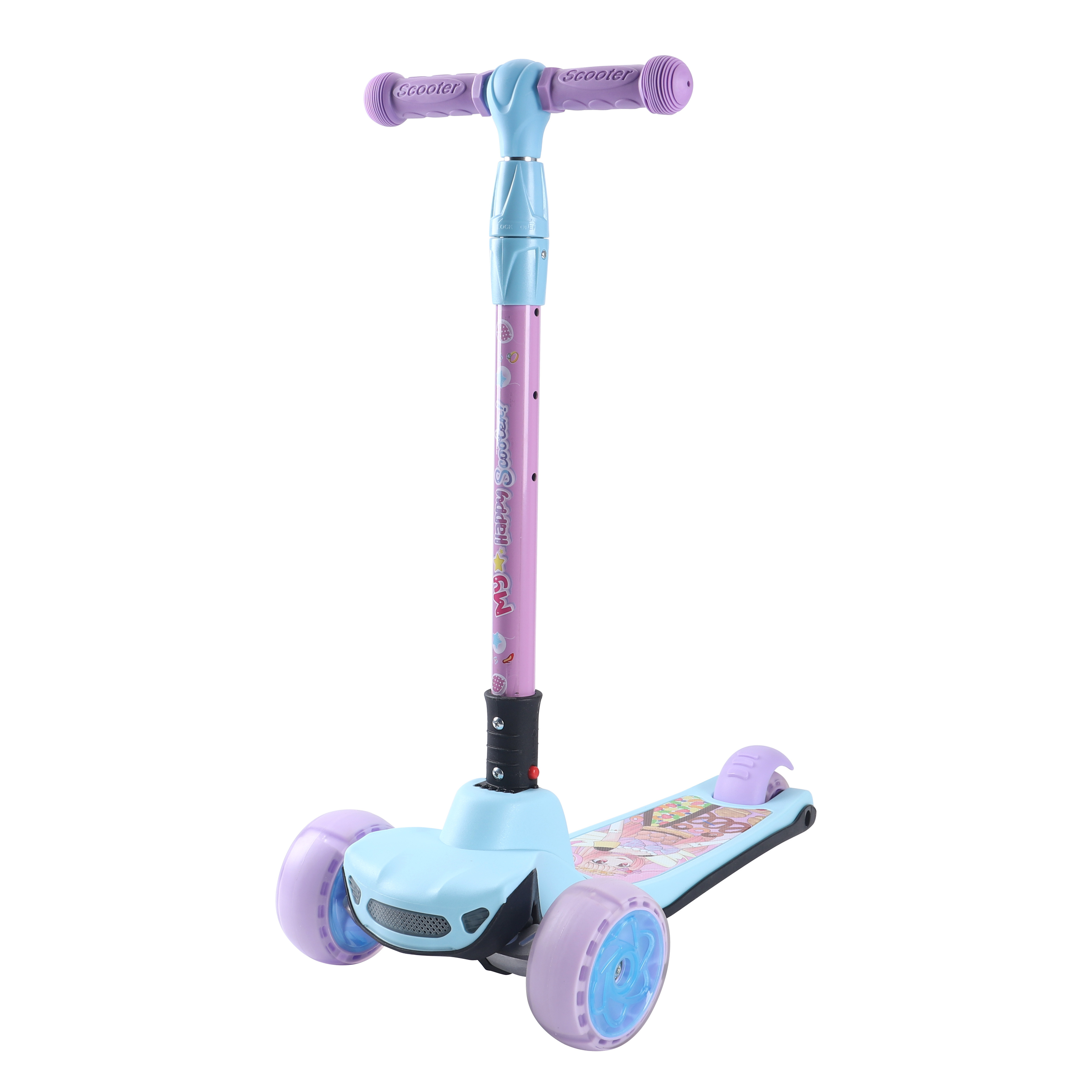 7 pieces per box 4 color kids vespa scooter children toy 3 wheel scooter kids kick foot scooters for sale