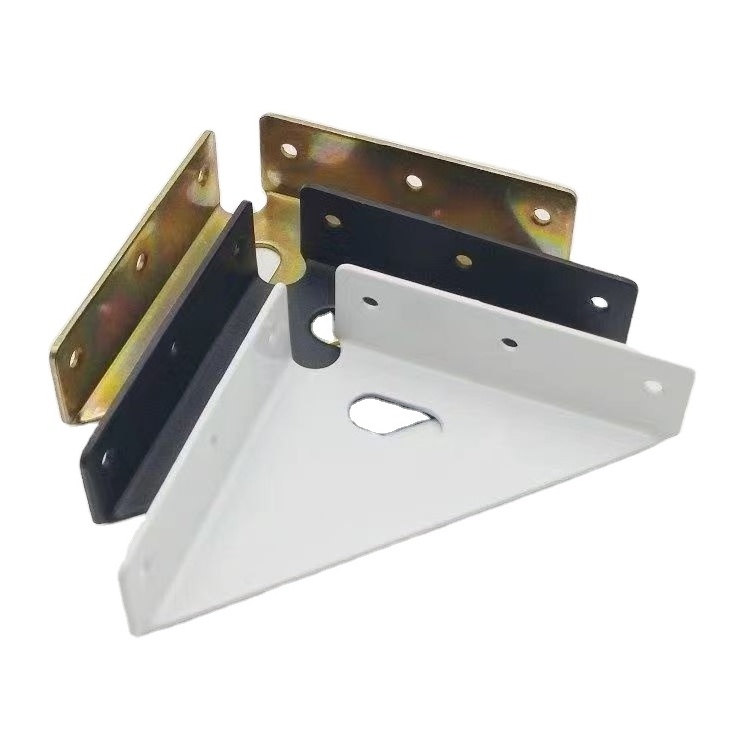 Thickened three-sided fixed angle iron left and right corner support box connector reinforced angle iron furniture accessories