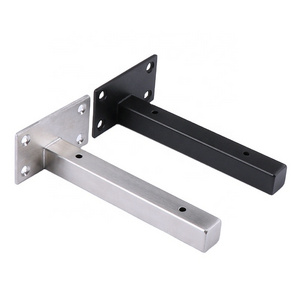 Wholesale stainless steel triangular support bracket bracket bulkhead one word bearing thickened laminated plate wall shelf