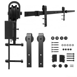 Barn door lifting rail Complete set of removable wooden door hardware accessories Household sliding door track slide rail