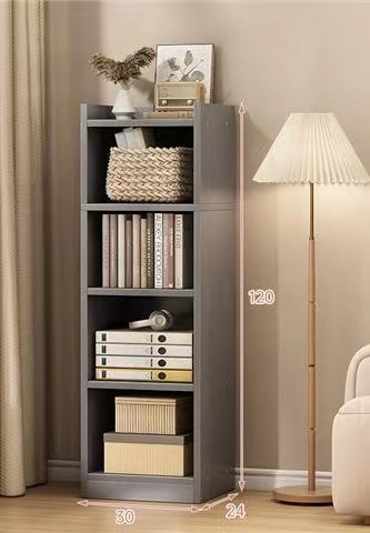 Bookshelf floor simple household small bedroom living room narrow slit small bookcase against the wall corner storage shelf