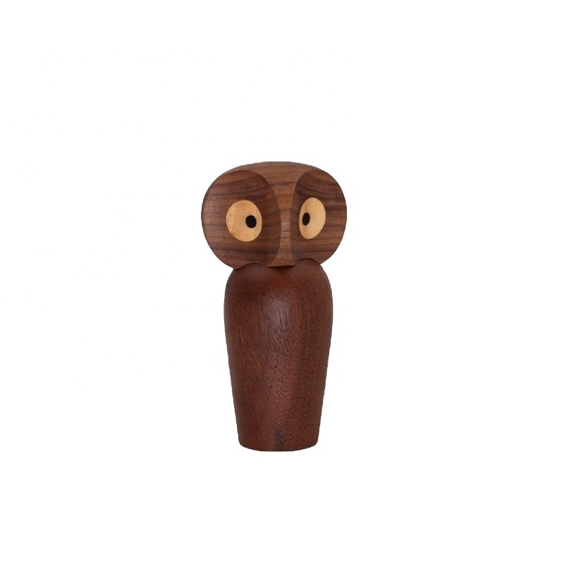 2023 best selling Nordic Danish wooden crafts owl wooden birthday gift creative student wooden wooden furniture furniture