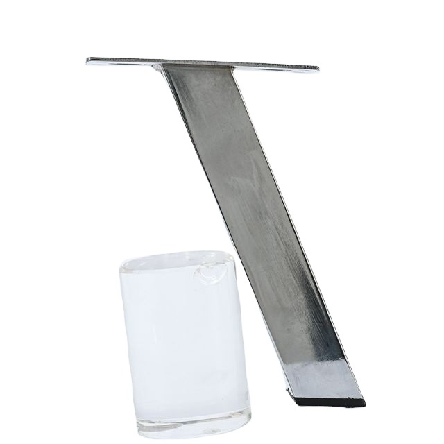 2023 Sofa Hardware Legs 4 inch/10 cm Glossy Legs Stainless Steel Furniture Parts Single Metal Sofa legs Accessories