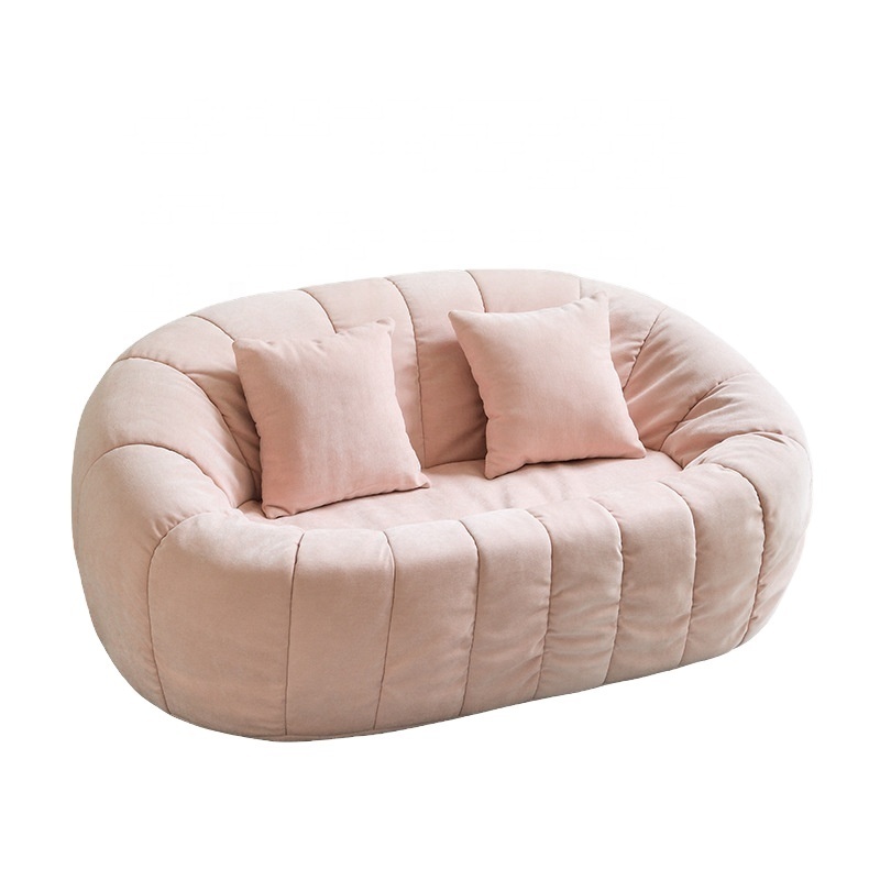 Lamb velvet sofa small household leisure sofa pumpkin lazy cloth simple modern light luxury sofa