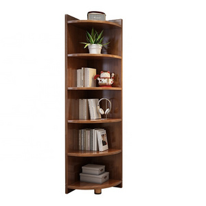 The most practical floor corner cabinet living room corner locker Triangle bedroom corner shelf all solid wood bookshelf