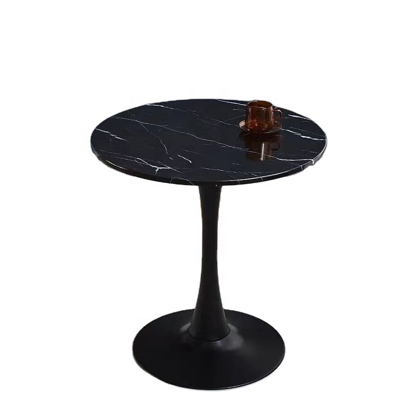 Simple and casual Nordic style milk tea coffee table balcony small round table