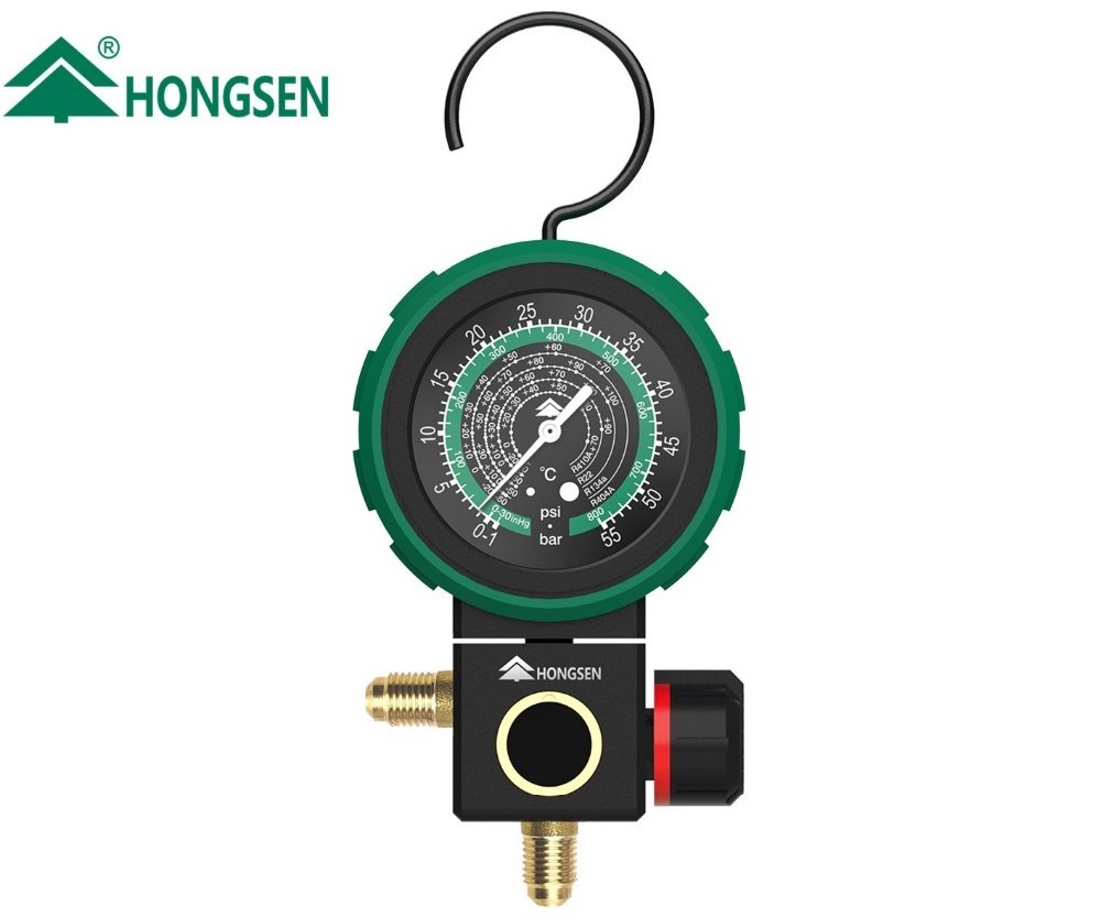 HONGSEN Refrigeration Digital Manifold Gauge Set HS-M480  with High Precision Refrigerant Gauge