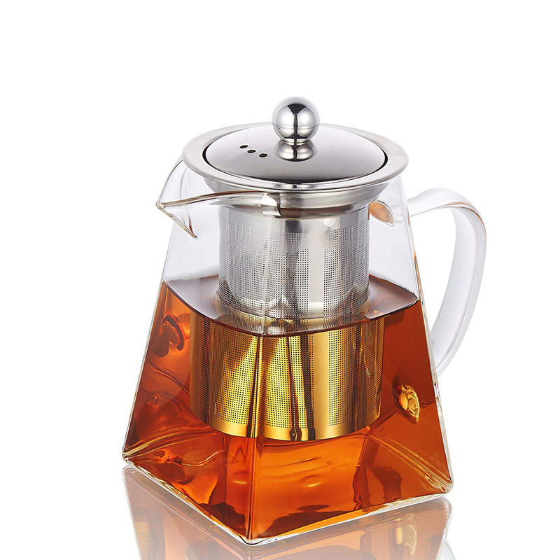 Teapot With Infuser 550ml Borosilicate Clear Glass Tea Pot Water Pot