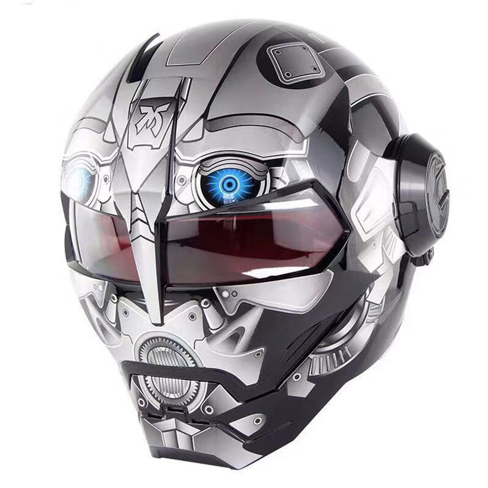 Factory Design Skull Helmets Marvel Build Motor helmet Super Cool Offroad ABS Dual Visor Safety Motorcycle Helmet