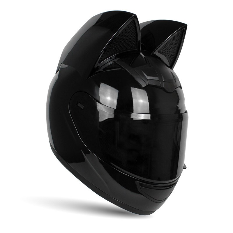 fashionable Motorcycle Car Air Helmet Women Moto Full Face Motorbike Helmet Motocross Catwoman Helmet with cat ears