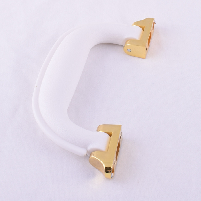 white color plastic briefcase pull handle for suitcase luggage