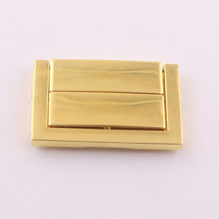 gold color metal wooden box catch lock jewelry box latch