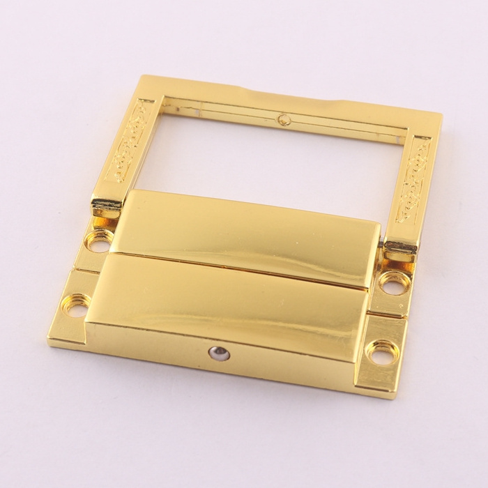 gold color metal wooden box catch lock jewelry box latch