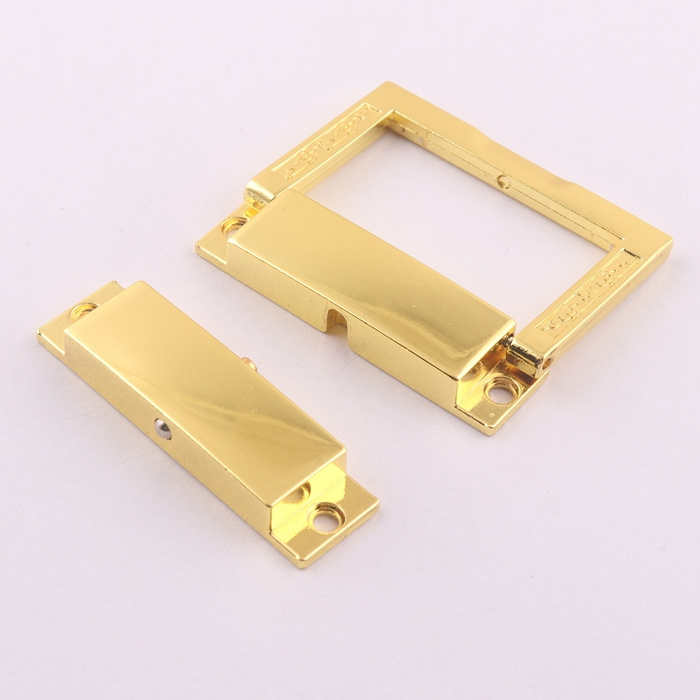 gold color metal wooden box catch lock jewelry box latch