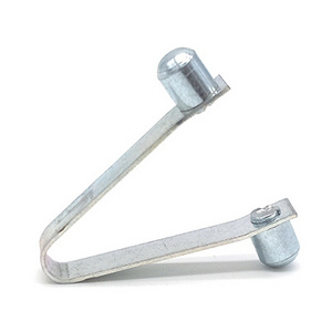 High Quality  Stainless Steel V Shape Push Pole Clips Spring Tent Lock Flat Metal Clamps