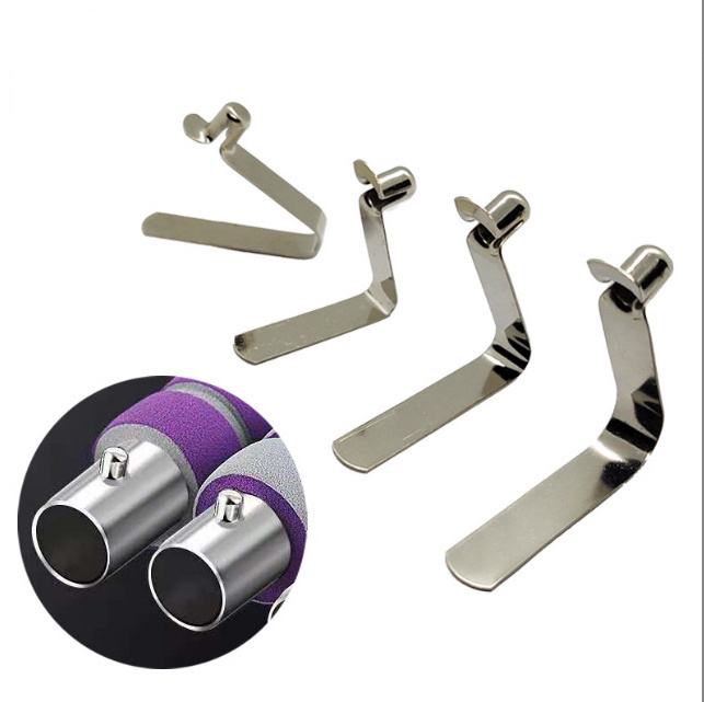 Custom Steel Spring Tent Tube Lock V Shaped Flat Push Button Clips Pins Stainless Steel  V Shape Spring Clip