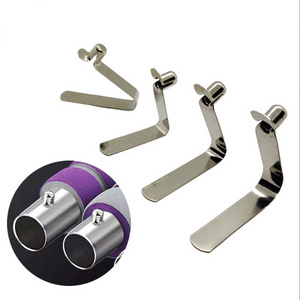 Custom Steel Spring Tent Tube Lock V Shaped Flat Push Button Clips Pins Stainless Steel  V Shape Spring Clip