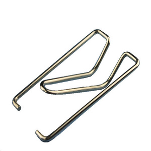 Custom Wire Forms Clothespin Spring Retaining Metal Stainless Steel Binder Clips With Hook