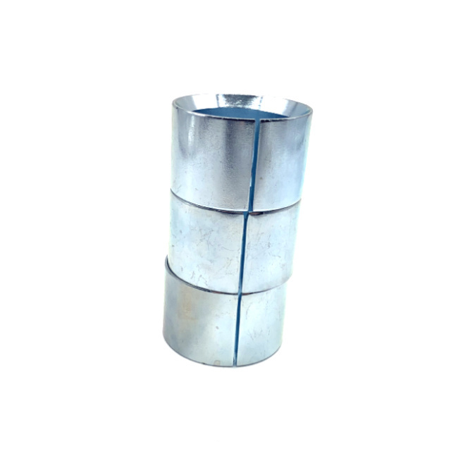 Factory Custom  Turning Electric Motor Sleeve Spherical Fan Bushing Bearing Blue and white zinc plating