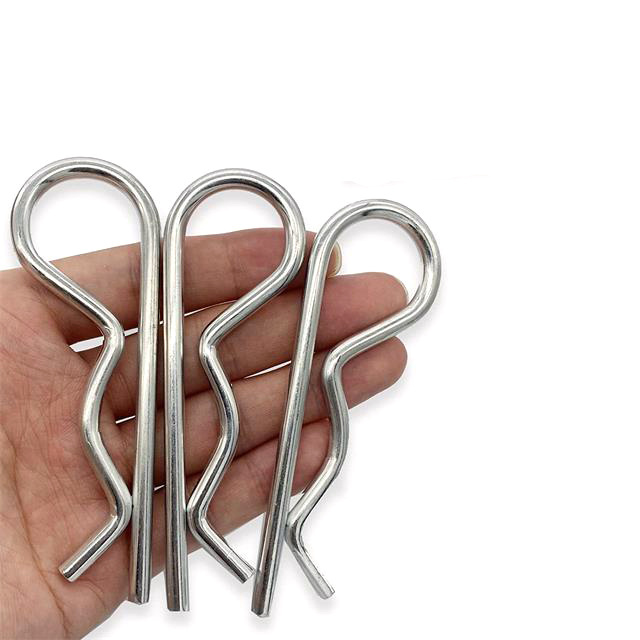 Factory Stainless Steel Heavy Duty Hitch Pins Clip R Clips Spring Retaining Wire Hair Pins Cotter Pin R Clip