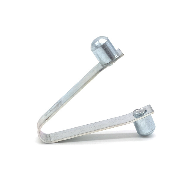 High Quality  Stainless Steel V Shape Push Pole Clips Spring Tent Lock Flat Metal Clamps