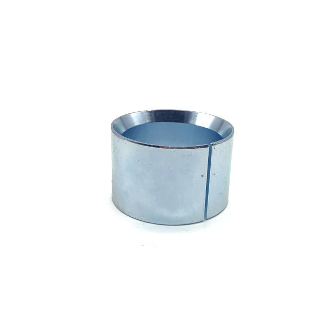 Factory Custom  Turning Electric Motor Sleeve Spherical Fan Bushing Bearing Blue and white zinc plating