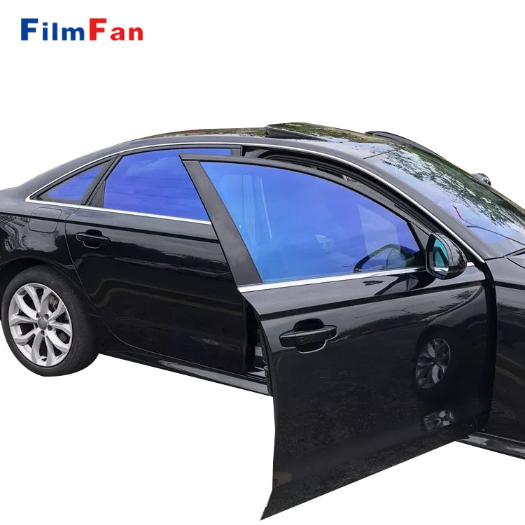 6099 OEM HD car Chameleon blue mirror window tint red car chameleon car tint film