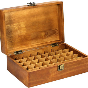 Essential oil wooden box, can hold 40 standard essential oil bottles, essential oil bottle storage display