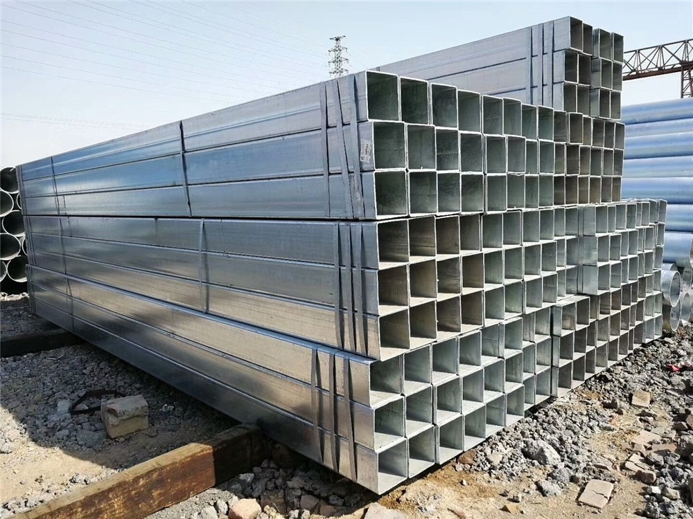 75x50mm rectangular steel pipes weight ms square pipe 75*75 thick wall hollow section steel tube with good quality for you