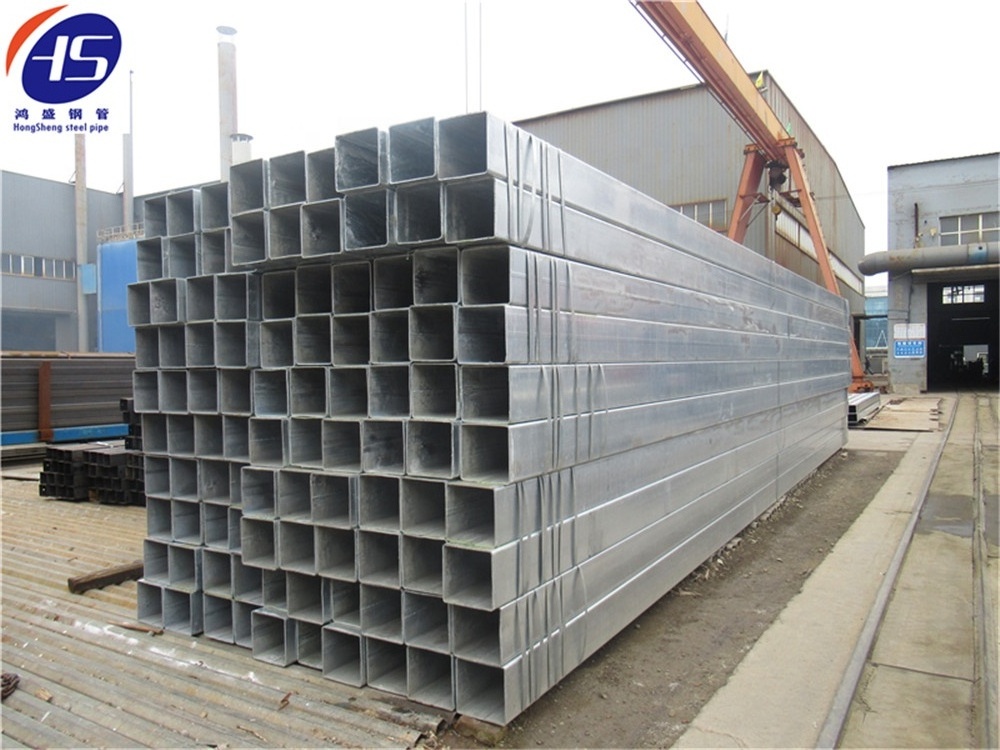 75x50mm rectangular steel pipes weight ms square pipe 75*75 thick wall hollow section steel tube with good quality for you