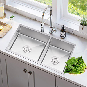 Free standing 304 stainless steel under mounted easy install kitchen sink