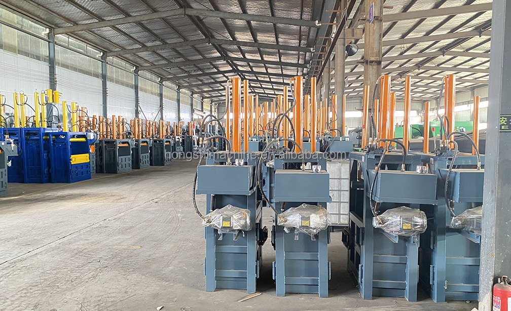 Vertical Hydraulic WAST COMPACTOR cardboard box baling press waste paper baler machine for sale