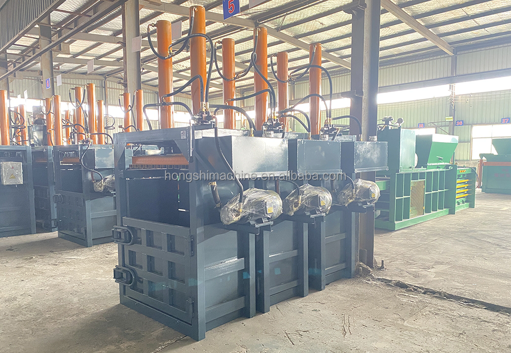 Vertical Hydraulic WAST COMPACTOR cardboard box baling press waste paper baler machine for sale