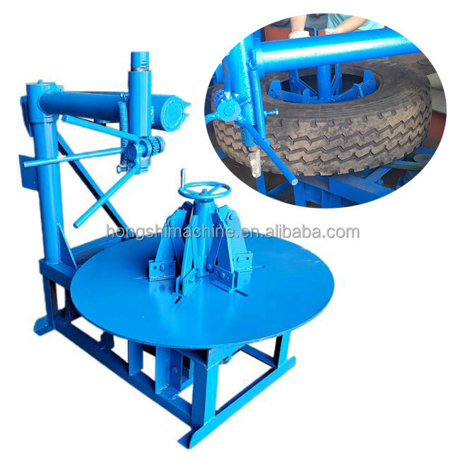 Scrap used tire cutting machine for sale/waste tire sidewall cutter for recycling crumb rubber