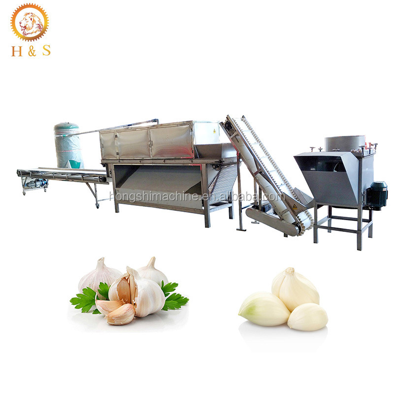 High peeling rate chain type garlic skin remover machine garlic peeling machine